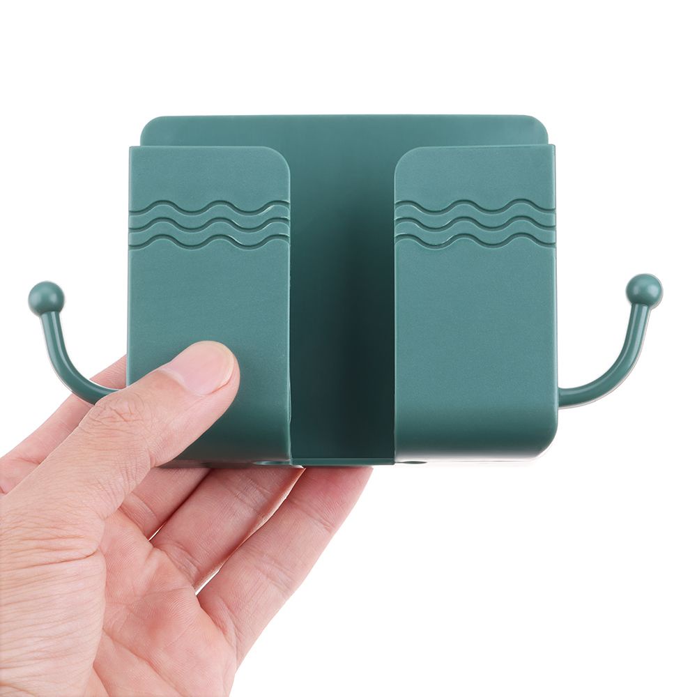 Hộp đựng điện thoại/điều khiển từ xa gắn tường móc treo hỗ trợ sạc pin tiện lợi