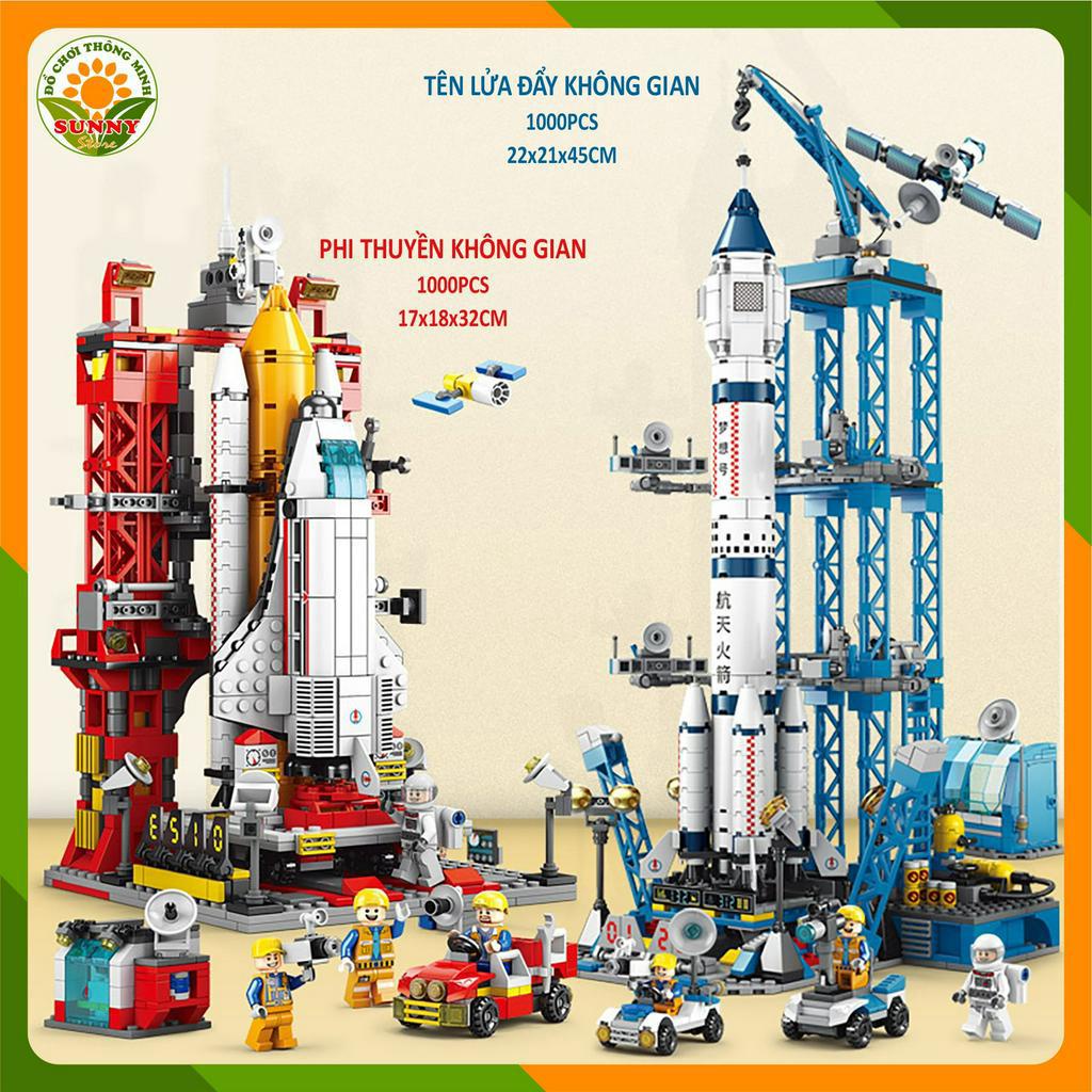 Đồ chơi lắp ghép mô hình 3D cho bé trai - Tàu vũ trụ - Hai biến thể  - Kích thước lớn - 10000+pcs - Sunny