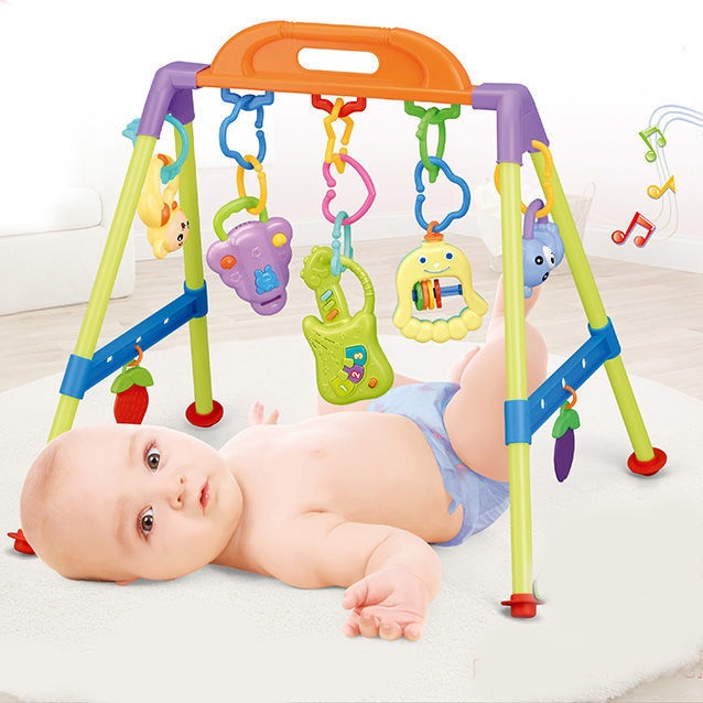 ☄■Oralbao em bé giá đỡ tập thể dục chuông đầu giường chuông lục lạc bàn đạp piano câu đố trẻ sơ sinh bài hát âm nhạc đồ