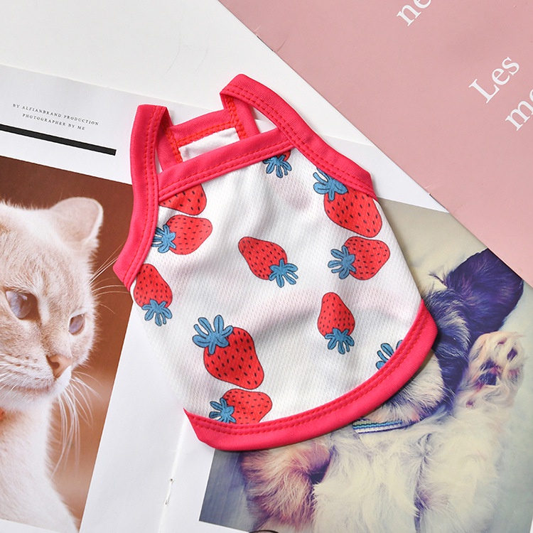 Áo Không Tay Vải Mỏng Thời Trang Mùa Hè Dành Cho Thú Cưng