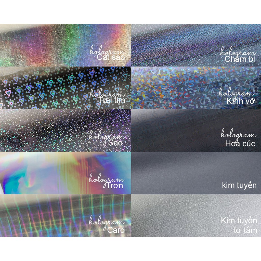 IN HÌNH - 50 card bo góc Hologram 2 mặt - Card in theo yêu cầu có hiệu ứng Hologram