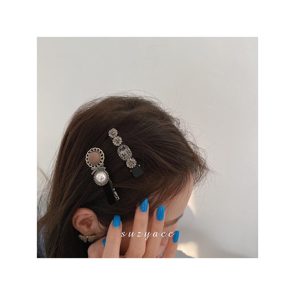 Kẹp tóc nữ đính ngọc trai giả xinh xắn phong cách Hàn Quốc cho nữ