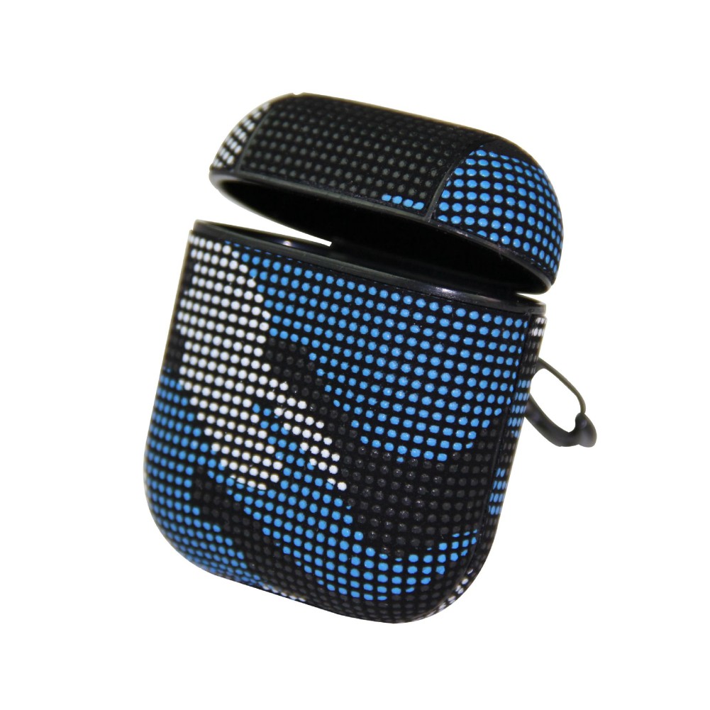 Camouflage Faux Leather Dustproof Anti-slip Protector Case Cover for Airpods 1/2