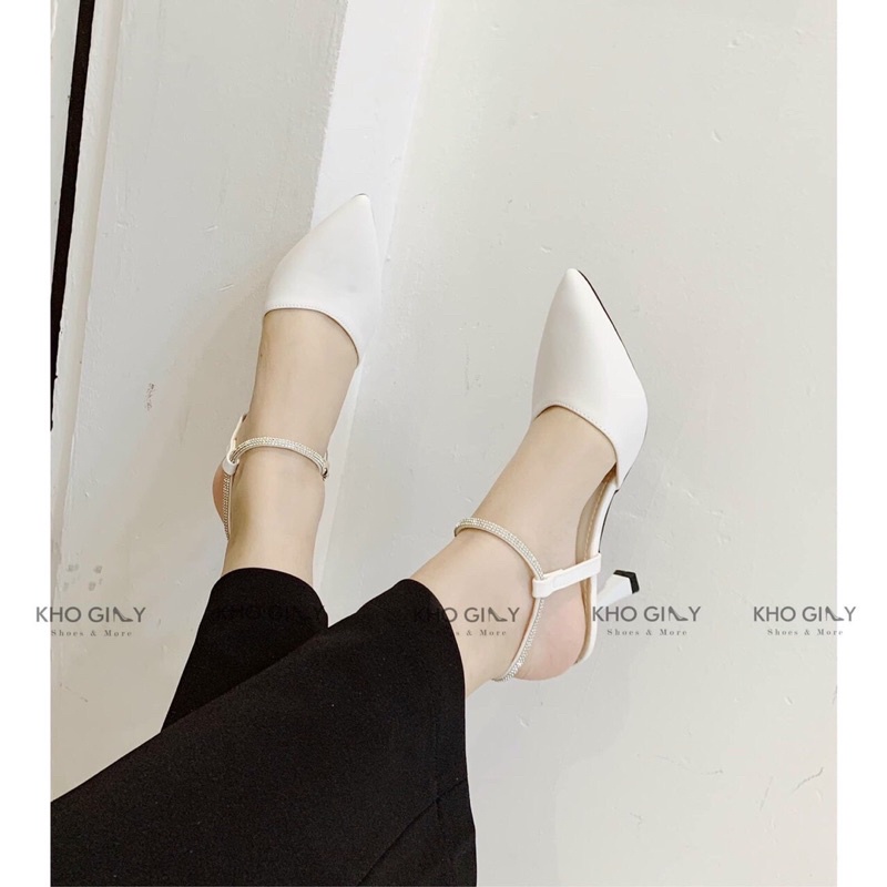 Sandal cao gót cườm