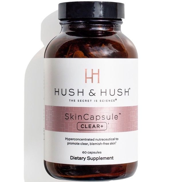 Viên Uống Dành Cho Da Mụn 60 Viên Hush & Hush Skincapsule Clear+