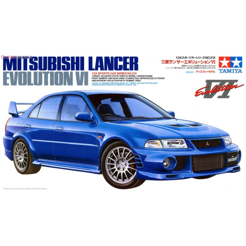 Mô hình xe ô tô 1/24 SCALE MITSUBISHI LANCER EVOLUTION VI 24213 Tamiya