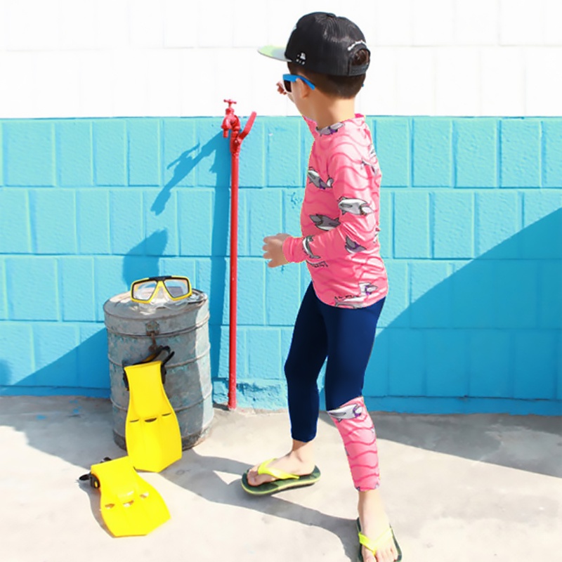 Bộ Đồ Bơi Tay Dài Thời Trang Cho Bé Trai