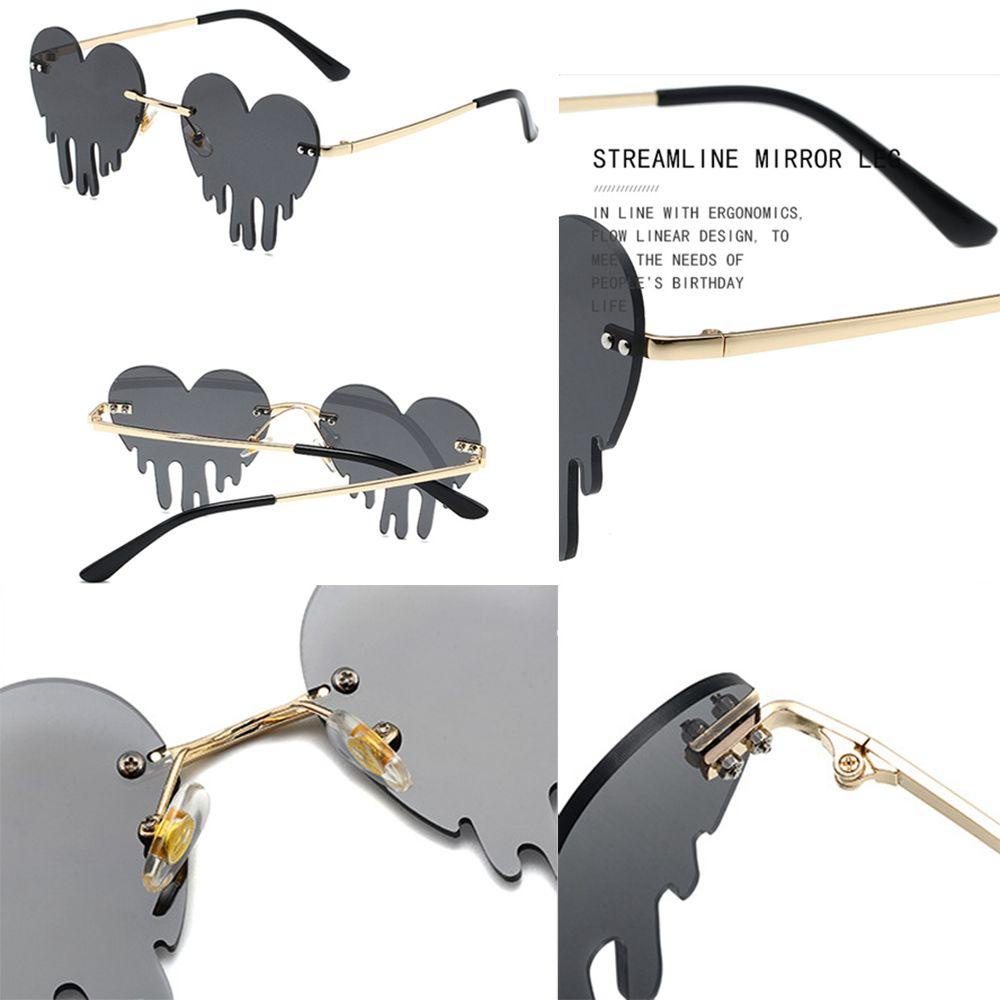 WATTLE Kính Mát Hình Trái Tim Đính Đá Sang Trọng