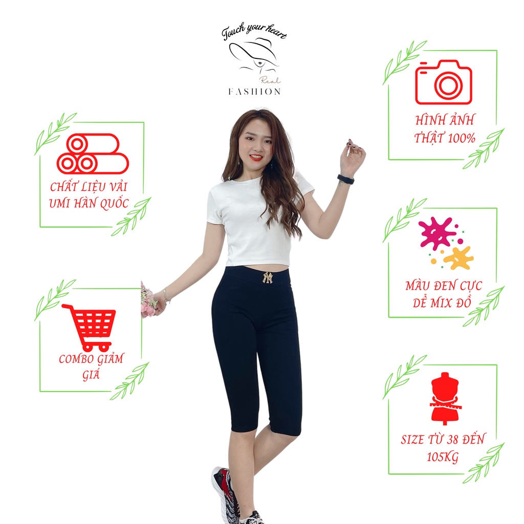 Quần legging ngố nữ,quần legging lửng nữ vải umi hàn đính đá NYY, chất vải co dãn 4 chiều có bigsize Real Fashion | BigBuy360 - bigbuy360.vn