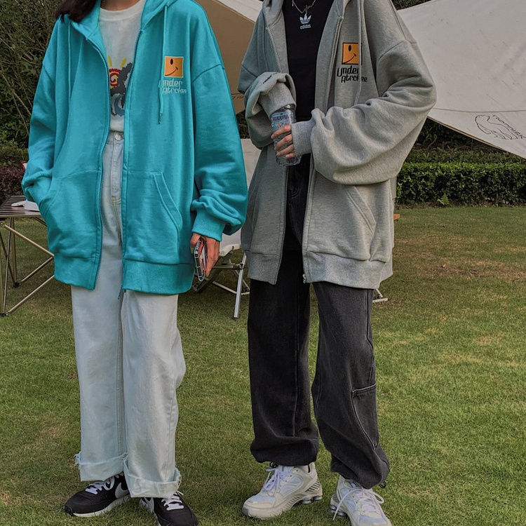 NEW Áo Hoodie Dài Tay Thêu Họa Tiết Xinh Xắn Dành Cho Nữ 2020