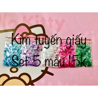 Set 5bịch kim tuyến giấy