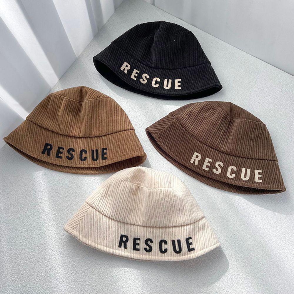 Mũ Bucket Chất Nhung Mềm Mại In Chữ Phong Cách Hàn Quốc Cho Nữ