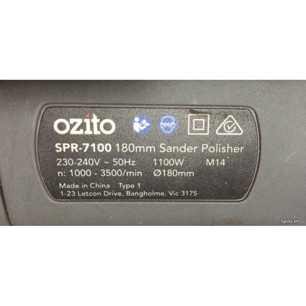 SPR-7100 Máy đánh bóng cắt mài chà nhám đa năng D180mm OZITO