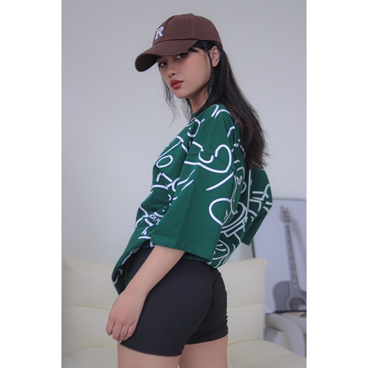 Áo thun tay lỡ form rộng in full Mitinline BLACKMIACK - Unisex nam nữ đều mặc được