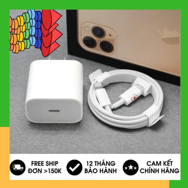 Sạc iPhone 12 Pro Max chính hãng Apple | Hàng Zin Bóc Máy | Củ Chân Dẹt | Sạc Cực Nhanh | BH 12 Tháng