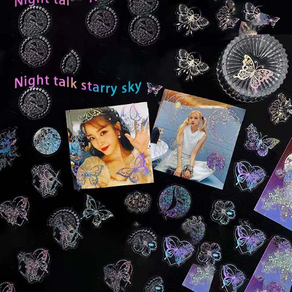 Sticker Dán Trang Trí Sổ Tay Chống Thấm Nước Hình Ngôi Sao Nhiều Màu Sắc Dễ Thương