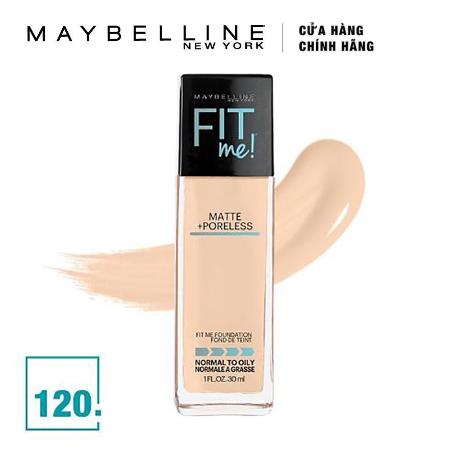 Kem Nền Mịn Lì Tự Nhiên Maybelline Fit Me - Màu 120 Classic Ivory 30ml