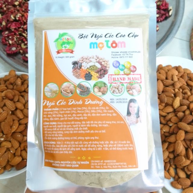 BỘT NGŨ CỐC DINH DƯỠNG MẸ TÔM (1KG) 17 LOẠI HẠT
