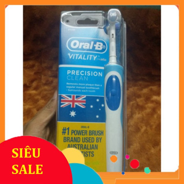 SIÊU RẺ SIÊU RẺ Bàn chải điện Oral B Vitality Pro White Electric Toothbrush tặng1 đầu bàn chải Úc SIÊU RẺ SIÊU RẺ