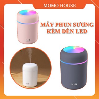 Máy Phun Sương Tạo Độ Ẩm Không Khí Khuếch Tán Tinh Dầu Có Đèn LED Xoay Nhiều Màu Sắc Cáp Sạc USB Đi Kèm Tiện Dụng
