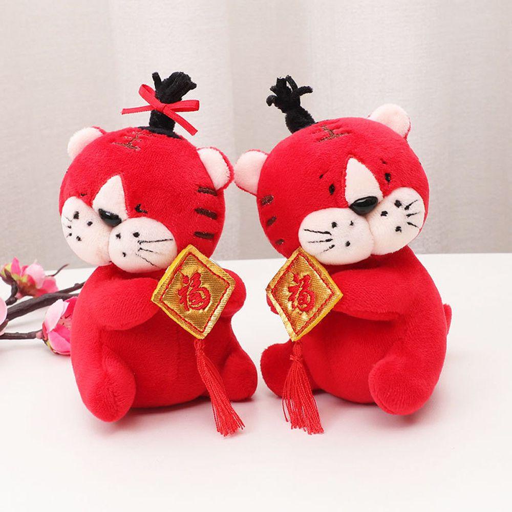 Mmluck Đồ chơi nhồi bông Hình Hổ Linh Vật Nhồi Bông Dễ Thương Treo Móc Khóa Ba Lô / Móc Khóa Cho Bé