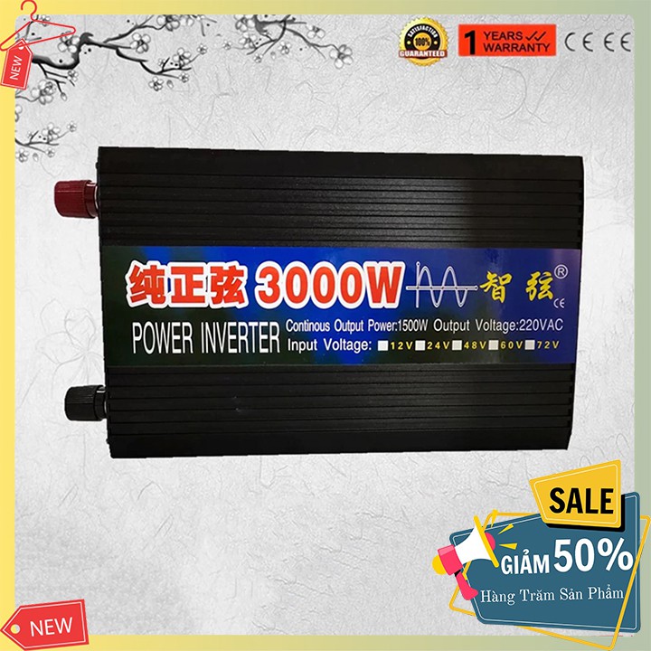 Bộ Kích Điện 3000W Sin Chuẩn Chạy Thiết Bị Như Điện Lưới