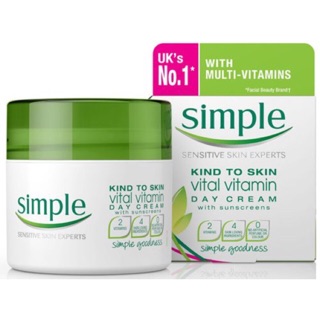 KEM DƯỠNG PHỤC HỒI DA NGÀY VÀ ĐÊM SIMPLE KIND TO SKIN VITAL VITAMIN CREAM