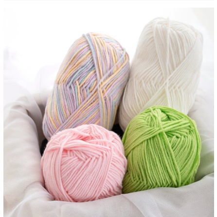 Len Milk cotton loại 1 125g - Bảng màu 01