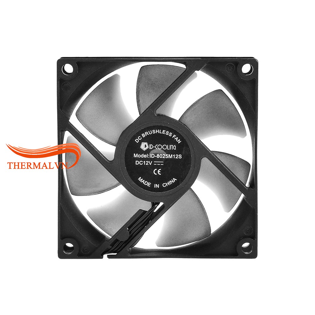 Quạt fan case 8cm ID-Cooling NO-8025 SD - Sức gió tốt, chân 3-pin