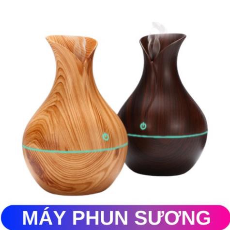 Tạo Độ Ẩm Không Khí, Máy Khuếch Tán Tinh Dầu Vân Gỗ Cổ Cao [BẢO HÀNH 6 THÁNG]