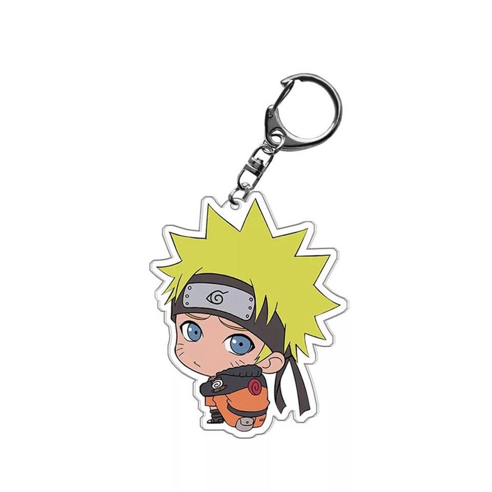 Móc Chìa Khóa Acrylic Hình Nhân Vật Anime Naruto Phiên Bản Q Hot Blood
