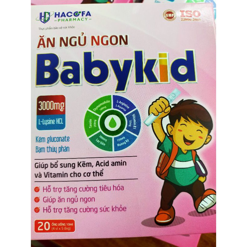 ĂN NGỦ NGON Babykid_ tăng cường tiêu hoá, tăng cường sức khoẻ cho trẻ.