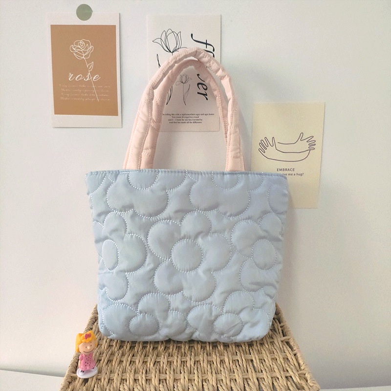 Túi xách đựng bữa ăn trưa màu trơn thời trang cao cấp cho nữ