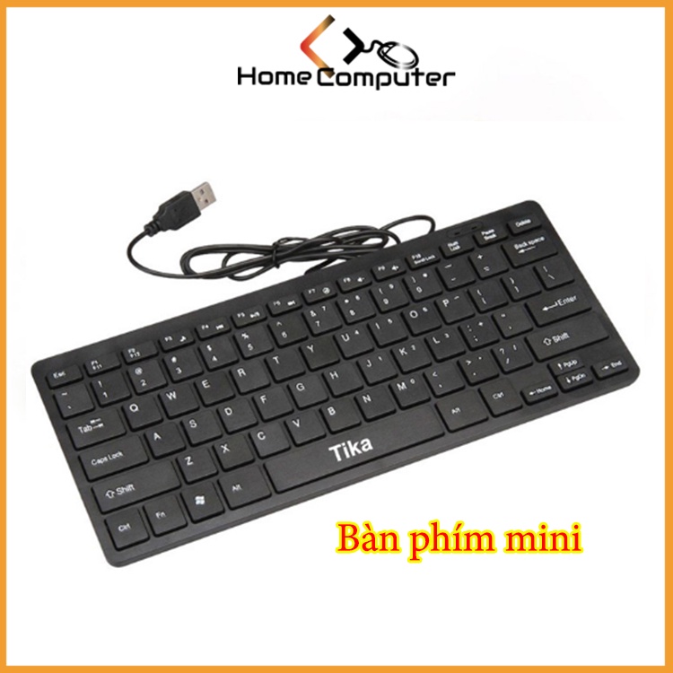 Bàn phím mini TIKA/arigato nhỏ gọn.bảo hành 6 tháng - Home Computer