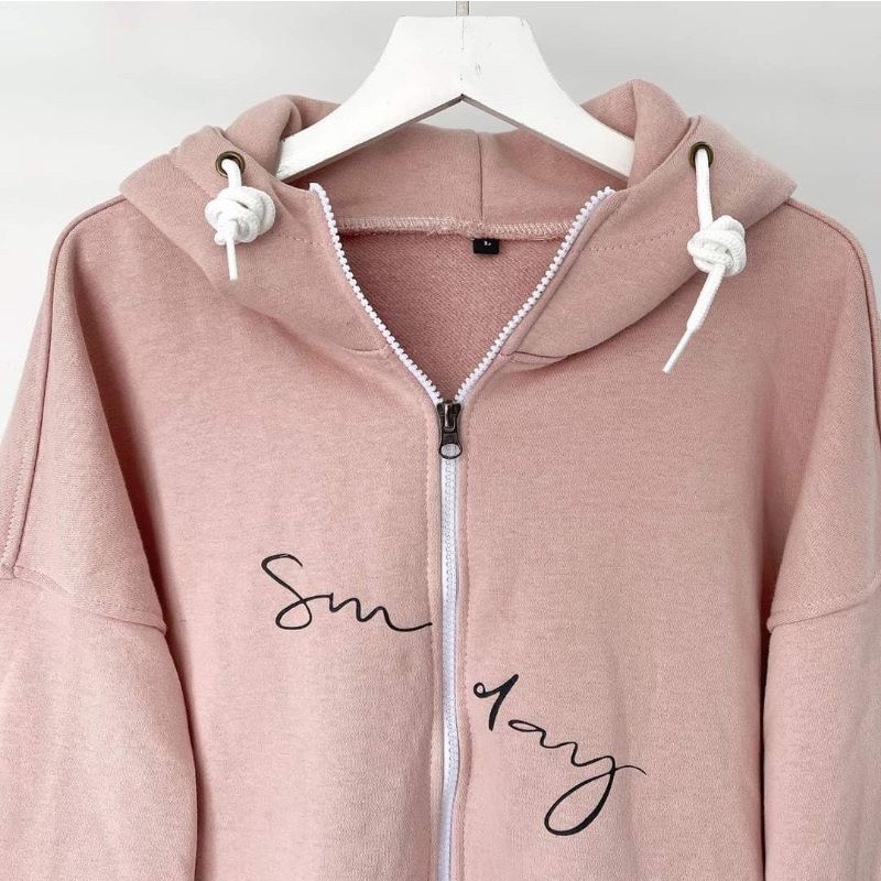 Áo khoác nỉ  Áo khoác hoodie dây kéo zip nam nữ form rộng Unisex chất nỉ ngoại 2 lớp dày dặn - LUXCY