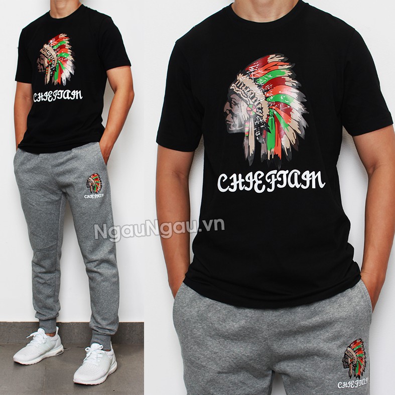 Quần Jogger thun da cá in hình thổ dân form unisex nam nữ mặc được có big size 110kg style Hàn Quốc-6079 | BigBuy360 - bigbuy360.vn