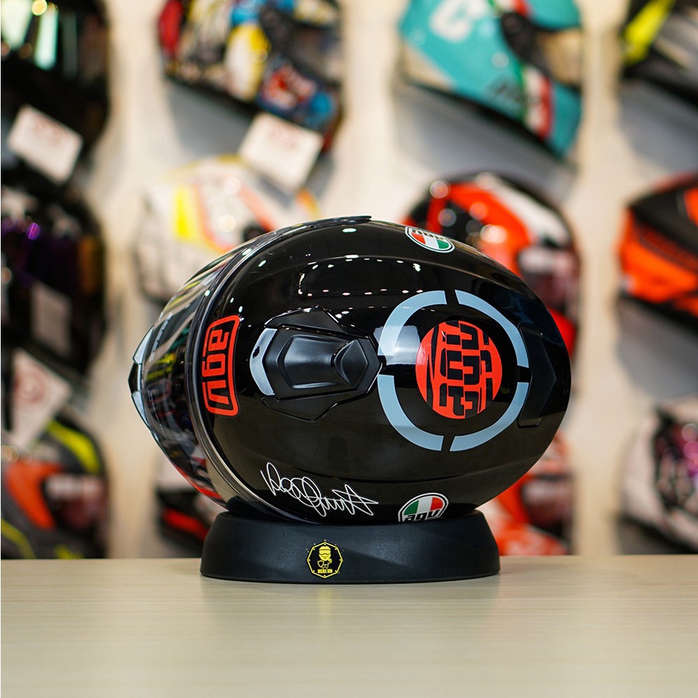 Combo Nón Fullface 2 Kính Yohe 981 Tem Decal Myth Kèm Kính Đen Và Đuôi Gió Pista