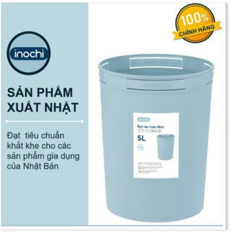 Sọt Rác Mini Nhựa Tròn Inochi 5/10/15 Lít Màu Rất Đẹp Làm Sọt Rác Văn Phòng, Khách Sạn SR05L