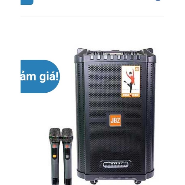 Loa kéo karaoke JBZ-NE-1006 / 0806 / 1206  tặng 2 Micro UHF- Kim loại