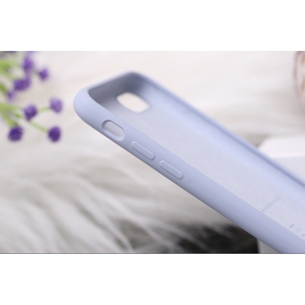 [Mã ELFLASH5 giảm 20K đơn 50K] Ốp lưng iPhone nhựa dẻo LIQUID SILICONE B JM Xanh khói