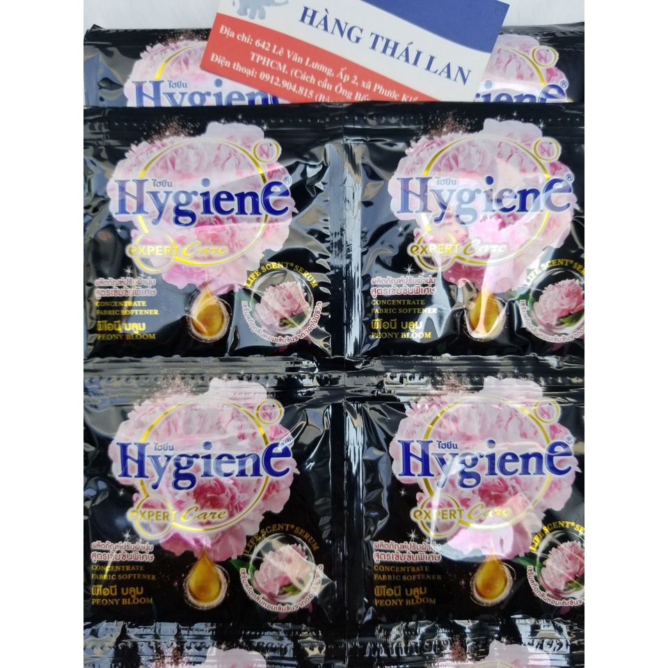 Combo 5 dây (60 gói) Xả Hygiene Thái Lan Nước xả vải siêu đậm đặc