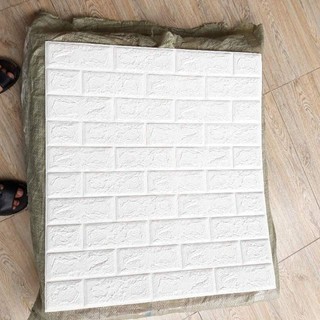 HCM sỉ Xốp dán tường giả gạch 3D - Khổ 70x77 Cấp Cách Âm Cách Nhiệt Giá Rẻ Nhất