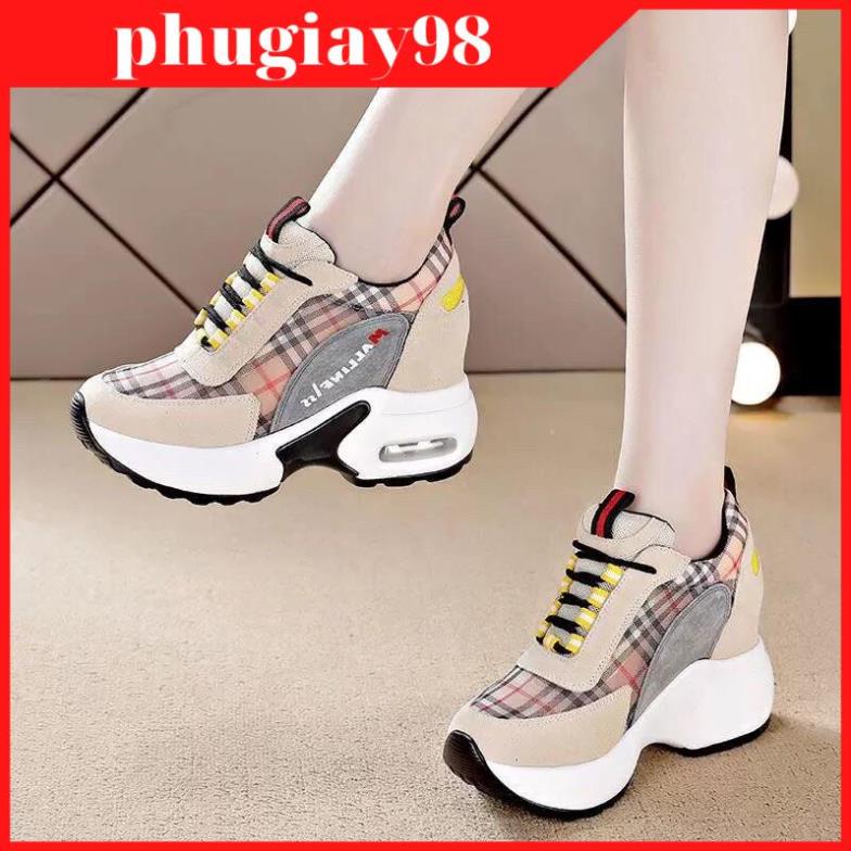 Giầy đế độn tăng chiều cao 8cm hàng nhập cao cấp +Ảnh Thật