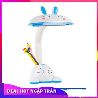 Đèn học để bàn chống cận hình thỏ dễ thương dành cho bé - có chỗ để bút bi