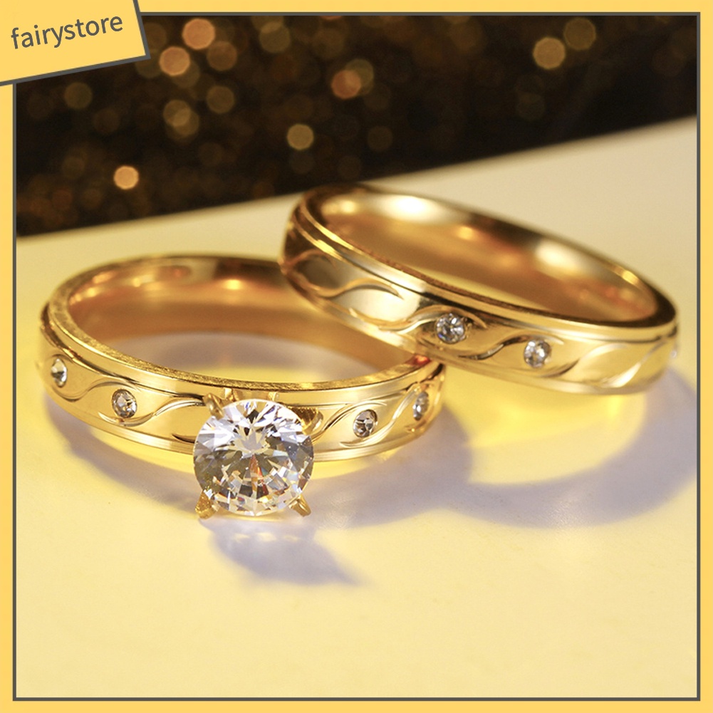 Nhẫn Đeo Tay Kim Loại Đính Đá Màu Thanh Lịch Cho Nữ