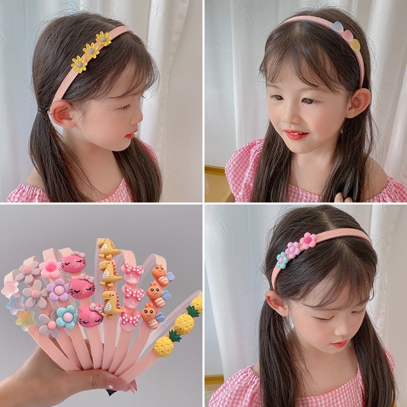 Cài tóc họa tiết hoa cúc phong cách Hàn Quốc dễ thương cho bé gái