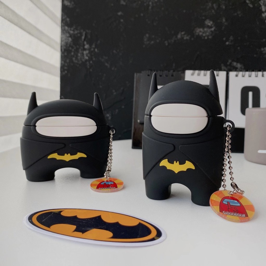 Ốp Bảo Vệ Hộp Đựng Tai Nghe Hình Batman Xinh Xắn Cho Airpods 1 / 2 pro