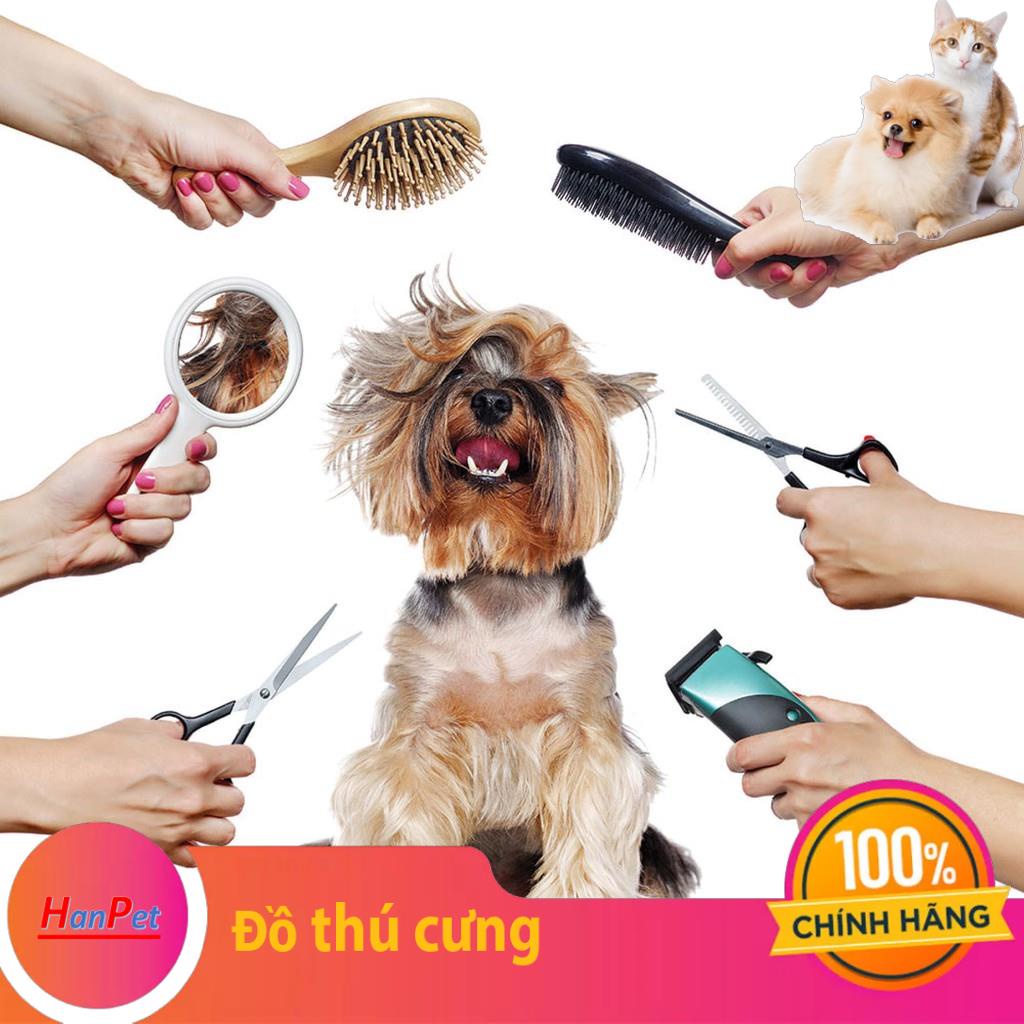 (lẻ 1 cái) Dụng cụ cắt lông thú cưng gồm nhiều loại kéo thẳng cắt lông chó kéo tỉa lông và lược inox chải lông chó