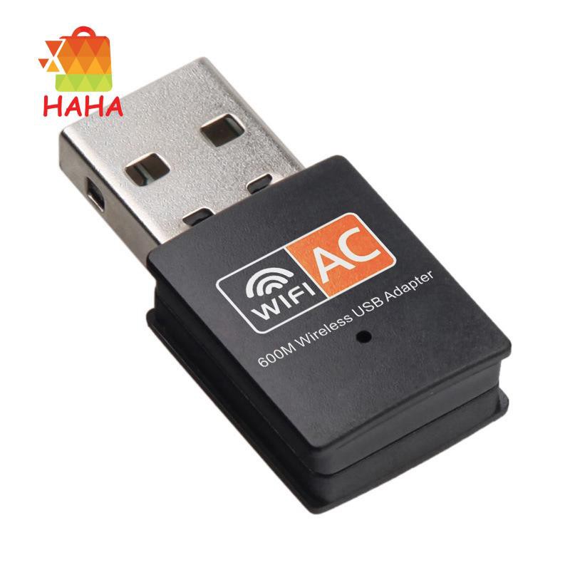 USB WiFi Adapter 2.4GHz 5GHz Dual Band 600Mbps Wireless Network Card