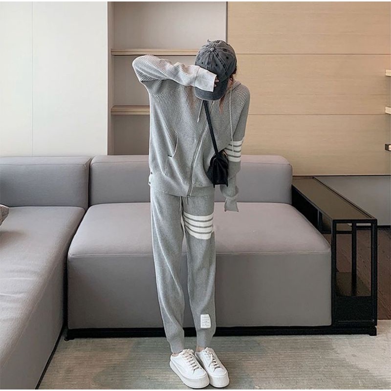 ẢNH THẬT Set Đồ Thể Thao Trơn Có Mũ